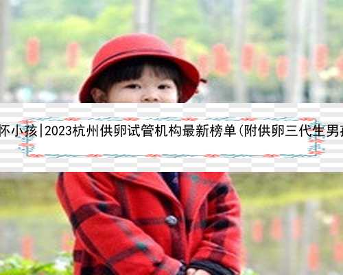 <b>杭州试管代怀小孩|2023杭州供卵试管机构最新榜单(附供卵三代生男孩收费标准</b>